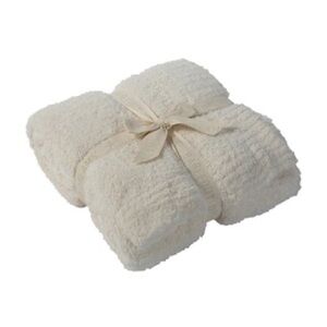 CozyChic Throw in Cream - Barefoot Dreams